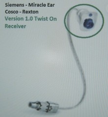 New Hearing Aid Receiver-Version 1.0-Fits Some Early Model BTE Hearing Aids