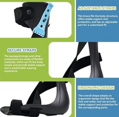 Komzer Foot brace Ankle Support Orthosis Stroke Recovery Mobility xl left