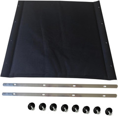 20-Inch Wheelchair Replacement Seat, Replacement Parts with Hardware, Nylon Seat
