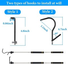 Versatile 34-70in Truck Cargo Grabber Tool – Stainless Steel & Wear-Resistant