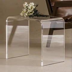 Heavy-Duty 700lbs Clear Acrylic Stool,Bathroom Shower Bench,16x11x16in Shower…