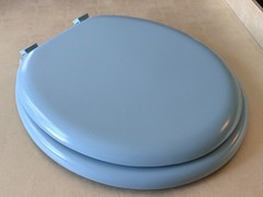 Vintage TUFFY Blue Enamel Toilet Seat XM20 / M100 Made In USA – Brand New in Box