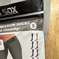 SB SOX Graduated Compression Socks/Hose 20-30mmHg Gray/Black