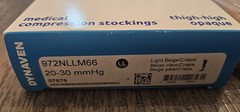 Dynaven MEN’S 972NLLM66 20-30 mmHg ML Light Beige Compression Thigh High Opaque