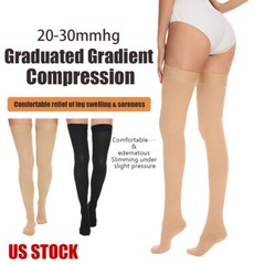 Gradient Compression with Silicone Band Unisex 20-30mmHg Best for Varicose Vein