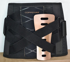 Copper Fit X-Back Support Brace Lumbar Support Adjustable Back Belt ~ L/XL
