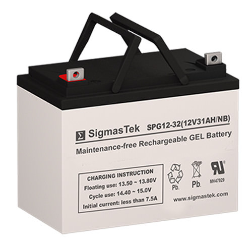 SigmasTek Battery Compatible With MK Battery 8GU1 12V 32AH GEL Battery