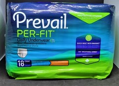 Prevail Per-Fit Large (44″-58″) Daily Underwear 18 Count Protective Hygiene