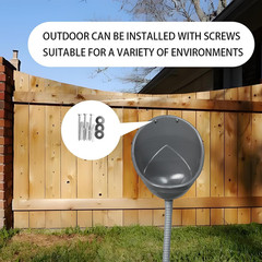 Waterless Wall-Mounted Urinal for Men with No-Drill Installation
