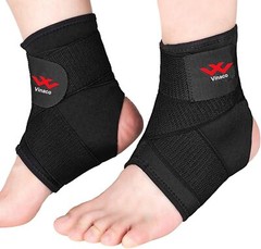 Ankle Brace 2 Pack Breathable & Strong for Sprained Ankle M Medium Size