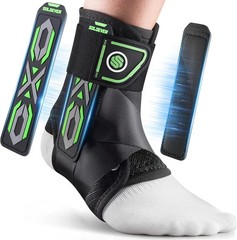Adjustable Ankle Stabilizer with laces with Lateral Stabilizing Pads for sprains