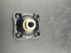 Prosthetic 4 hole pyramid prosthetic plate adapter component