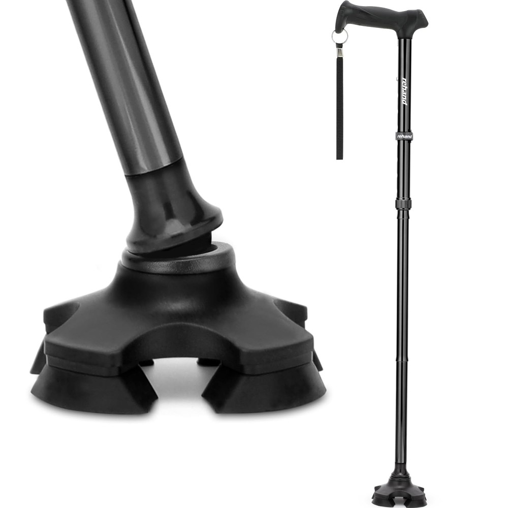 REHAND Walking Cane for Men & Women – Foldable, Adjustable, Lightweight, Self…