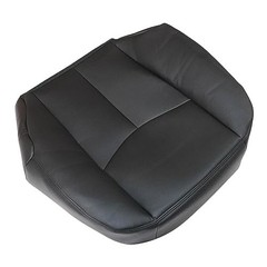 Driver Side Bottom Replacement Seat Cover Black & Foam Cushion Black 132