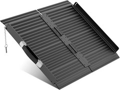 2/3/4/5/6/7/8 FT Folding Aluminum Wheelchair Ramp Mobility Ramp 600 lbs Non-Slip