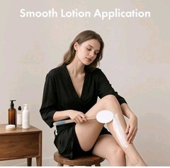 AmazerBath Lotion Applicator for Back Feet w 4 White Replacement Pads NEW