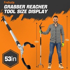 Grabber Reacher Tool Heavy Duty,53in Extra Long Trash Picker Upper Grabber for
