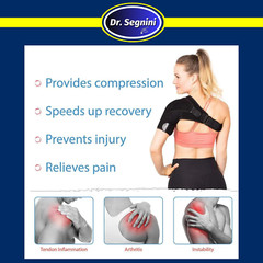 SHOULDER BRACE ROTATOR CUFF PAIN RELIEF SUPPORT ADJUSTABLE BELT SLEEVE SPRAINS✅⭐