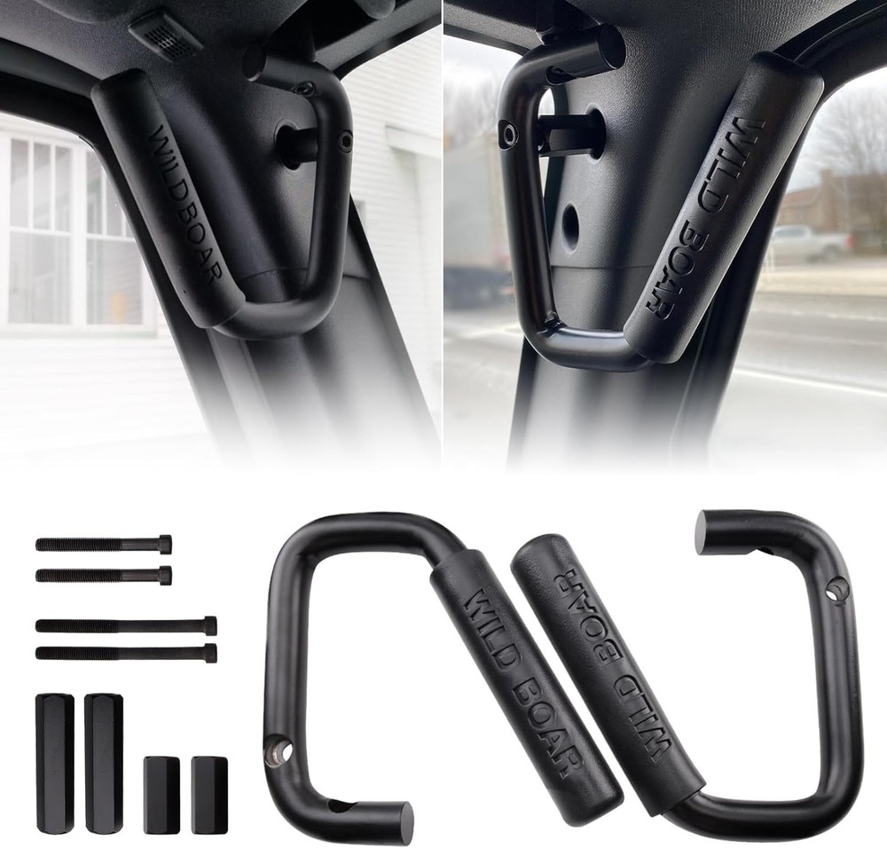 Front Grab Handle Kit Aluminum Alloy for 2007-2018 Jeep Wrangler JK JKU