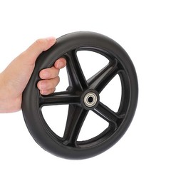2PACK 8 Inch Walker Wheels Replacement Solid Anti Slip Rollator Wheel Set 8″
