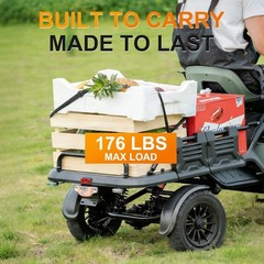Heavy Duty 4-Wheel Electric Mobility Scooter w/Cargo Platform 1000W 15MPH 600LBS