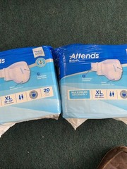 2 Packages Of 20 Count Attends Briefs Ck 58-63 Inches