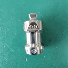 Prosthetic 75mm Pyramid Sliding Double Connector Stainless Steel Adapter