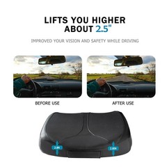 Memory Foam Car Seat Cushion for Short Drivers, Tailbone Pain Relief, Boost Seat