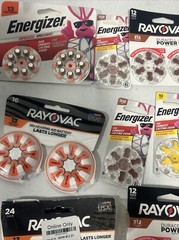 Rayovac, Energizer Hearing Aid Battery Huge Bulk Lot Open Box