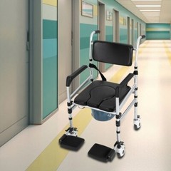 Height Adjustable Folding Shower Chair with Bidet, 352.74 lbs Capacity US!