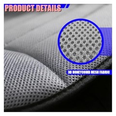 Car Seat Cushion, Breathable 3D Air Mesh Car Front Seats Bottom Cover for Gray