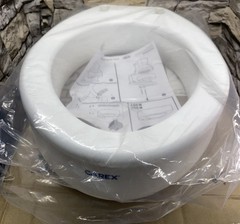 Carex Toilet Seat Riser round Raised Toilet Seat Adds 3.5 inches to Toilet