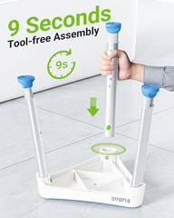 Space-Saving Triangular Shower Chair for Elderly and Disabled, 400 Lbs Adjustabl