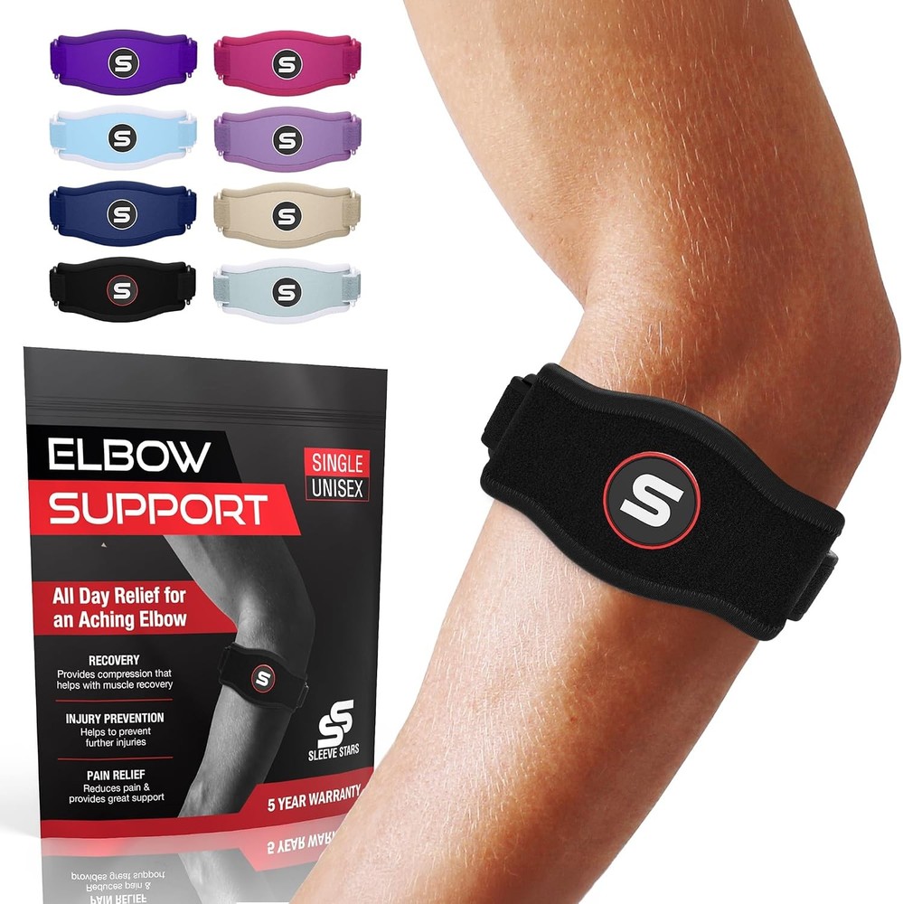 Sleeve Stars Tennis Elbow Brace for Men & Women, Elbow Brace for Tendonitis