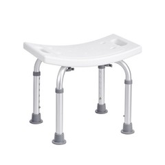 VEVOR Shower Chair Seat 350lb Bath Stool Padded Height Adjustable Bathtub Shower