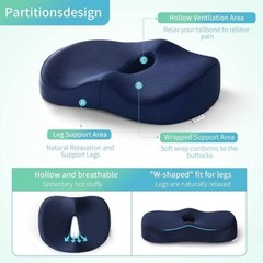 Cushion Lab Patented Pressure Relief Seat Cushion for Long Sitting Hours