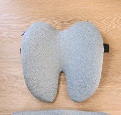 CUSHION LAB Pressure Relief Seat Cushion / Back Relief Lumbar Pillow Gray