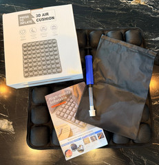 Inflatable 3D 6×6 Air Cell Seat Cushion Seat for Pressure Relief Travel Comfort