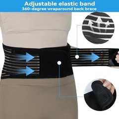 Sacroiliac Hip Belt, SI Joint – Lower Back Support Brace for Small Black-2