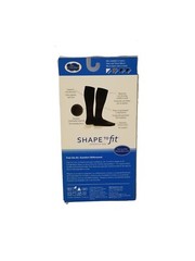 Dr Comfort Shape to Fit Compression Dress Socks Mens MEDIUM 15-20 mmHg WHITE