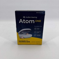 New Audien Hearing Atom One Rechargeable Hearing Aids 20016-C-0925