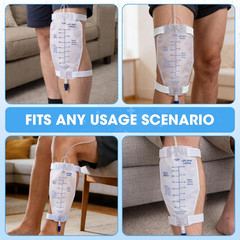 8 PCS Adjustable Leg Bag Straps, Urine Drainage Bag Strap, Catheter Leg Bag Stra