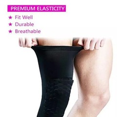 Compression Knee Support Pads Crashproof Protector Basketball Leg Sleeve Brace