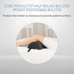 Core Products Half-Round Positioning Bolster Under Legs Arms Feet Body Massage