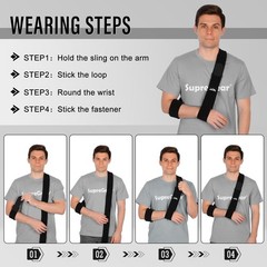 Adjustable Arm Support Strap, Lightweight Shoulder Immobilizer for Injured El…