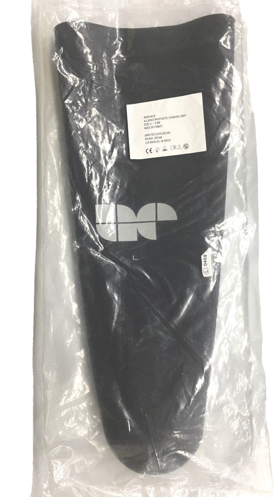 Amputee Essentials Alliance Liner, Antibacterial Gel, Cushion, 3mm, Size Large+