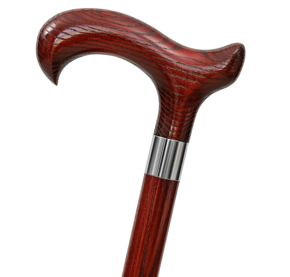 Dr. Watson – Handcrafted Wooden Walking Stick, Walking Cane with Derby Handle