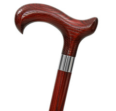 Dr. Watson – Handcrafted Wooden Walking Stick, Walking Cane with Derby Handle