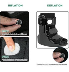 Adjustable Medical Walking Boot Fracture CAM Walker Brace Air Cast Black LARGE