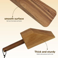 Acacia Wood Mattress Lifter Tool for Changing Sheets, Easy Lever-Action Lift …